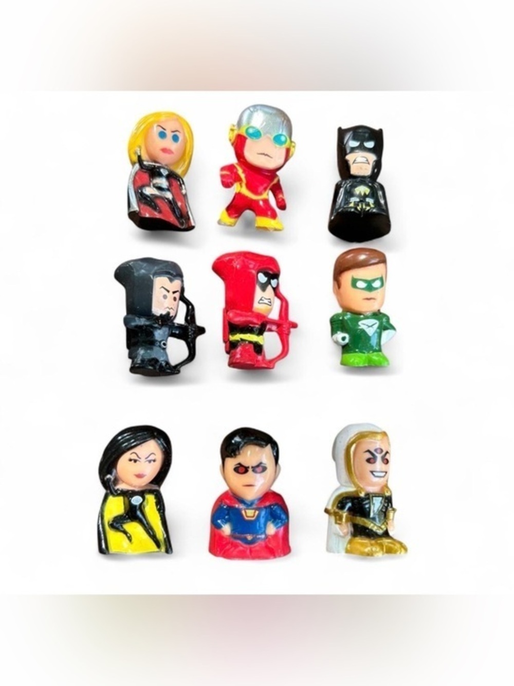 Lot of 9 DC Comics Justice League Chibis Mini Action Figure Toys 1” Blind Bag